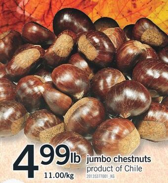 Fortinos Jumbo chestnuts offer