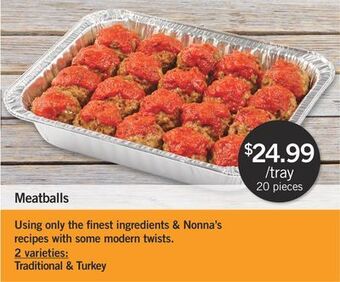 Fortinos Meatballs, 20 pieces offer