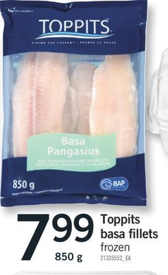 Fortinos Toppits basa fillets, 850 g offer