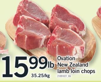 Fortinos Ovation new zealand lamb loin chops offer