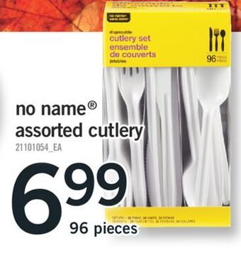 Fortinos No name® assorted cutlery, 96 pieces offer