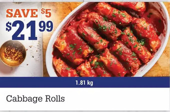M & M Food Market Cabbage rolls offer
