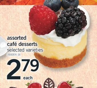 Fortinos Assorted café desserts offer