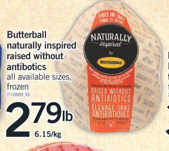 Fortinos Butterball naturally inspired raised without antibotics offer
