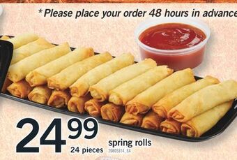 Fortinos Spring rolls, 24 pieces offer