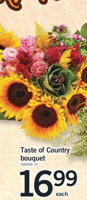 Fortinos Taste of country bouquet offer