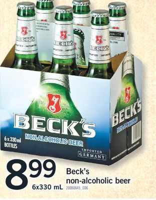 Fortinos Beck's non-alcoholic beer, 6x330 ml offer