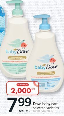 Fortinos Dove baby care, 591 ml offer