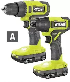 Home Depot Ryobi 18v one+ drill and impact driver kit offer