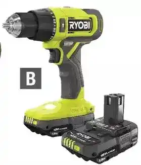 Home Depot Ryobi 18v one+ 1/2" hammer drill/driver kit offer