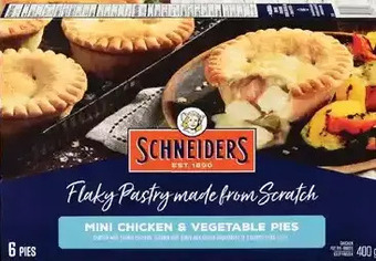Giant Tiger Schneiders pot pies offer