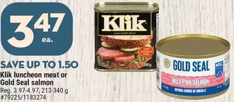 Giant Tiger Klik luncheon meat offer