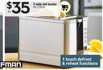 Giant Tiger Chefman 2-wide slot toaster offer