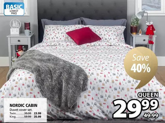 JYSK Nordic cabin (duvet cover set) offer