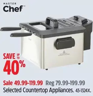 Canadian Tire Master chef countertop appliances offer