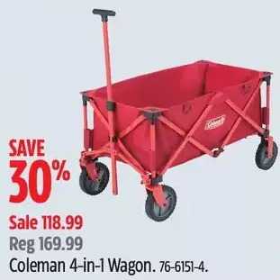 Canadian Tire Coleman 4-in-1 wagon offer