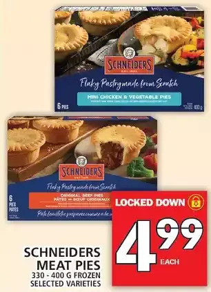 Food Basics Schneiders meat pies offer