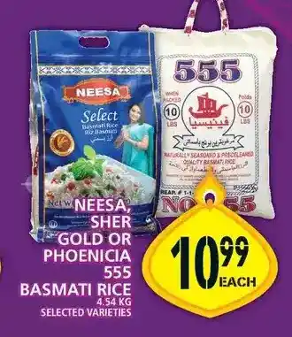 Food Basics Neesa, sher gold or phoneica 555 basmati rice offer
