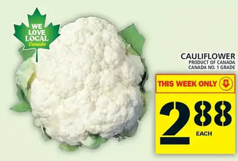 Food Basics Cauliflower offer