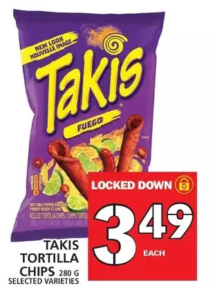 Food Basics Takis tortilla chips offer