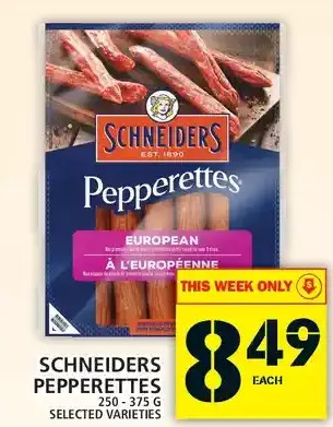 Food Basics Schneiders pepperettes offer