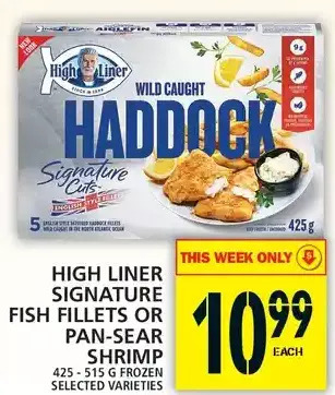 Food Basics High liner signature fish fillets or pan-sear shrimp offer