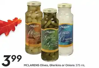 Sobeys Mclarens olives, gherkins or onions offer
