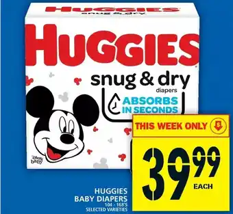 Food Basics Huggies baby diapers offer