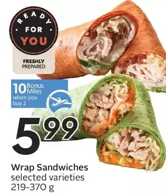 Sobeys Wrap sandwiches offer
