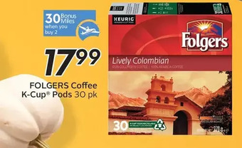Sobeys Folgers coffee k-cup pods offer