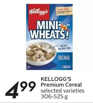 Sobeys Kellogg's premium cereal offer