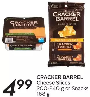 Sobeys Cracker barrel cheese slices or snacks offer