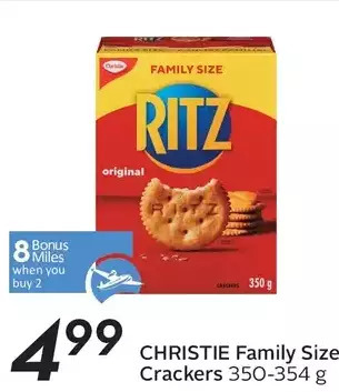 Sobeys Christie family size crackers offer
