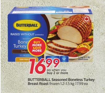 Sobeys Butterball seasoned boneless turkey breast roast offer
