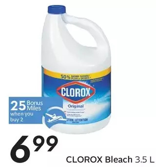 Sobeys Clorox bleach offer