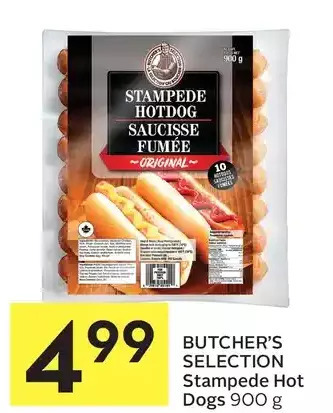 Foodland Butcher's selection stampede hot dogs offer