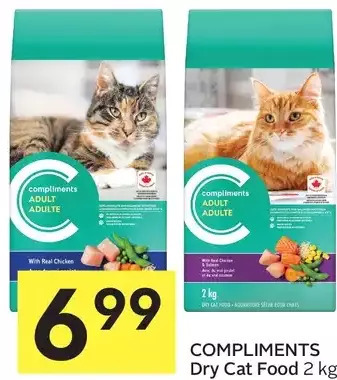 Foodland Compliments dry cat food offer