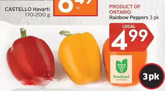 Foodland Rainbow peppers offer