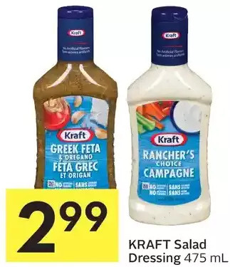 Foodland Kraft salad dressing offer