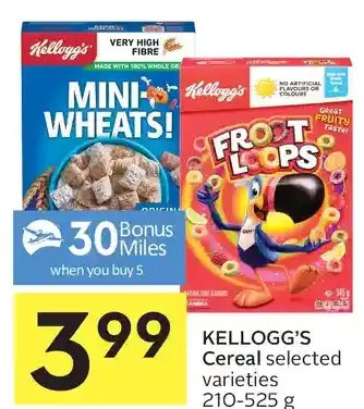 Foodland Kellogg's cereal offer