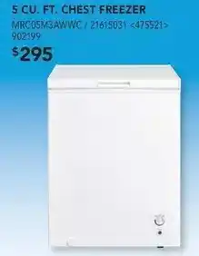 RONA Comfee 5 cu. ft. chest freezer offer