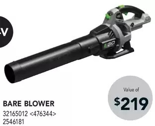 RONA Ego bare blower offer