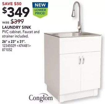 RONA Conglom laundry sink offer