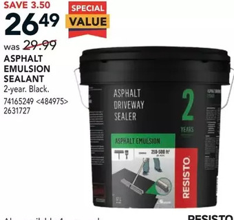 RONA Resisto asphalt emulsion sealant offer