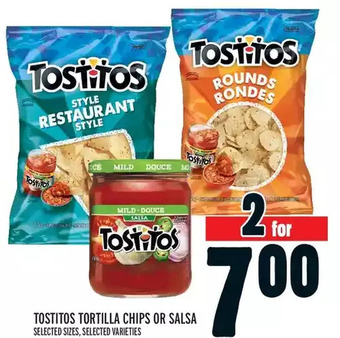 Metro Tostitos tortilla chips or salsa offer