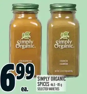 Metro Simply organic spices offer