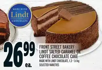 Metro Front street bakery lindt salted caramel or coffee chocolate cake offer