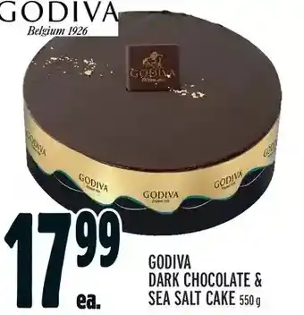 Metro Godiva dark chocolate & sea salt cake offer