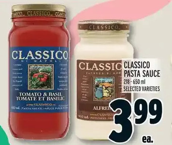 Metro Classico pasta sauce offer