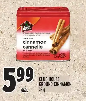 Metro Club house ground cinnamon offer